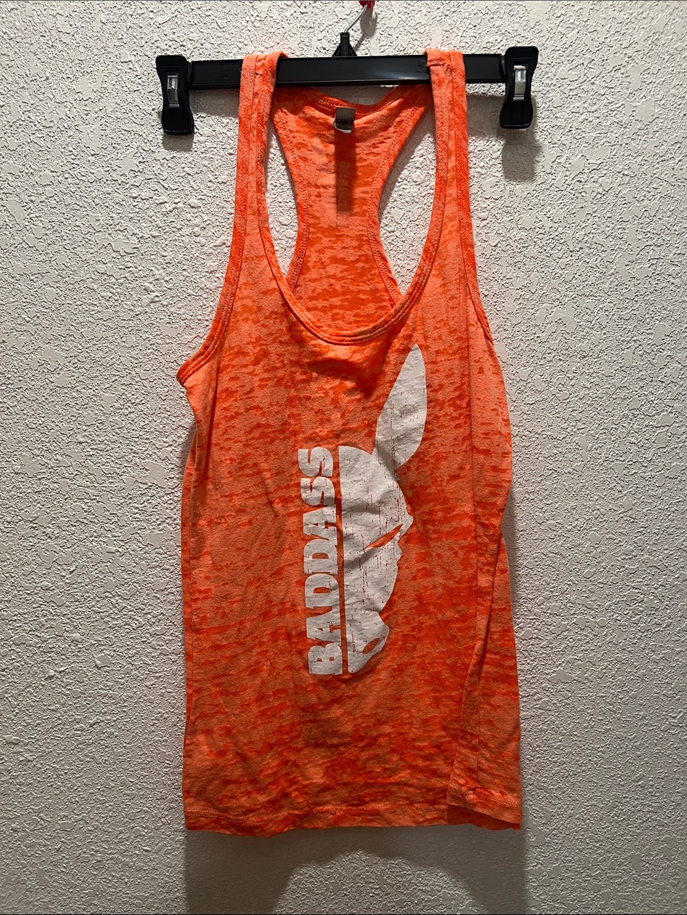 Next Level Apparel Neon Orange Racerback Tank